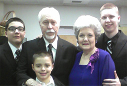 Papa, Nana and the grandsons